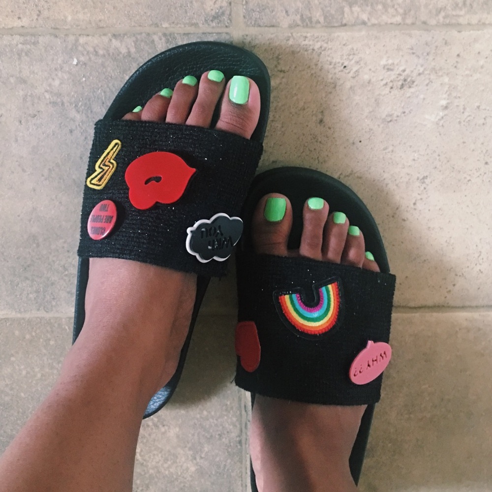Zara Women’s Pin Embellished Slides